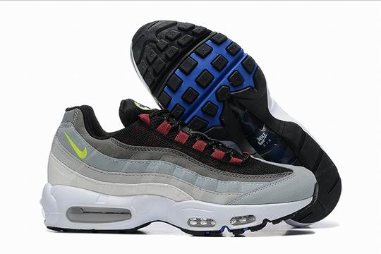 Cheap Nike Air Max 95 Grey Green Red Men's Shoes From China-153